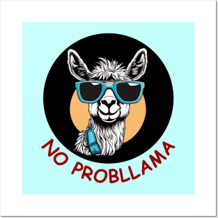 No Probllama  | Llama Pun Posters and Art
